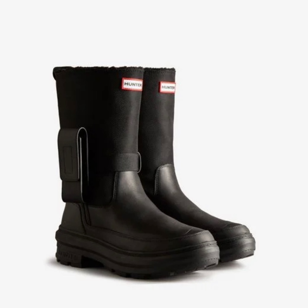 Hunter Black Ankle Boots